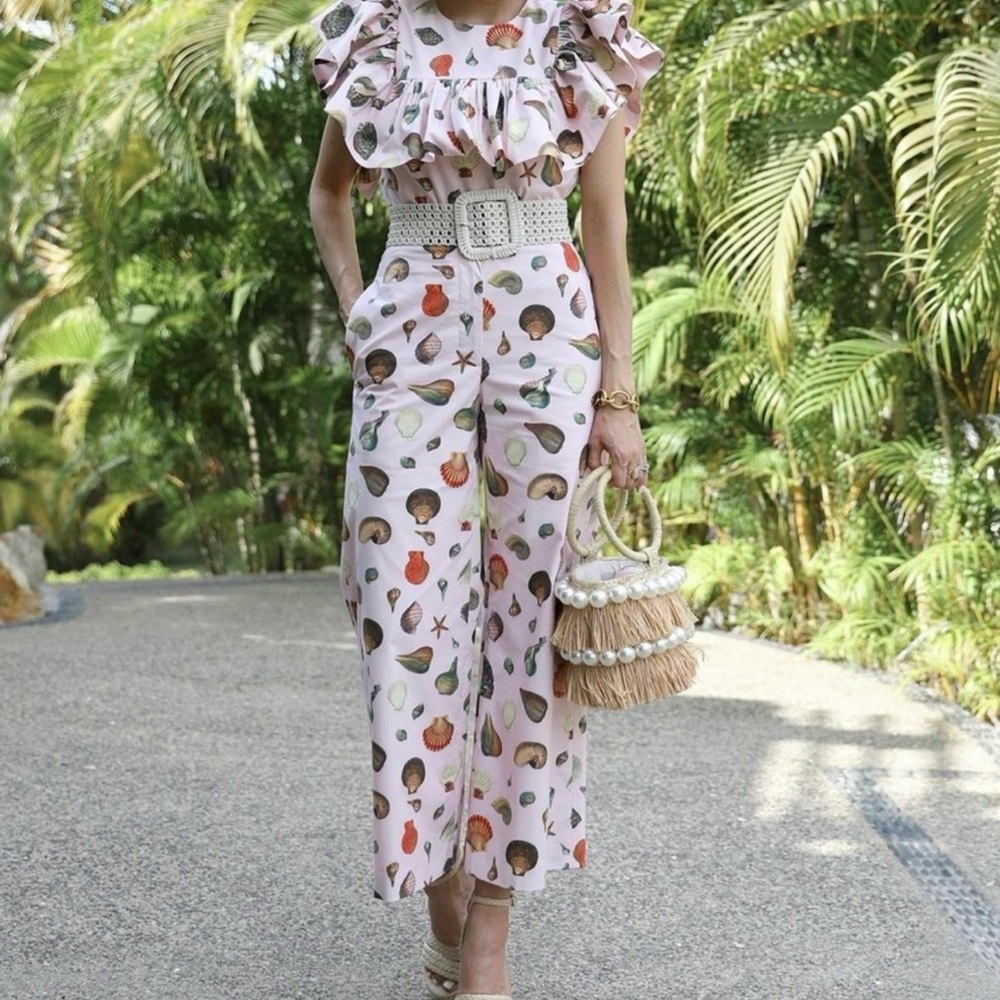 Antonio Melani shells pink pants and top set